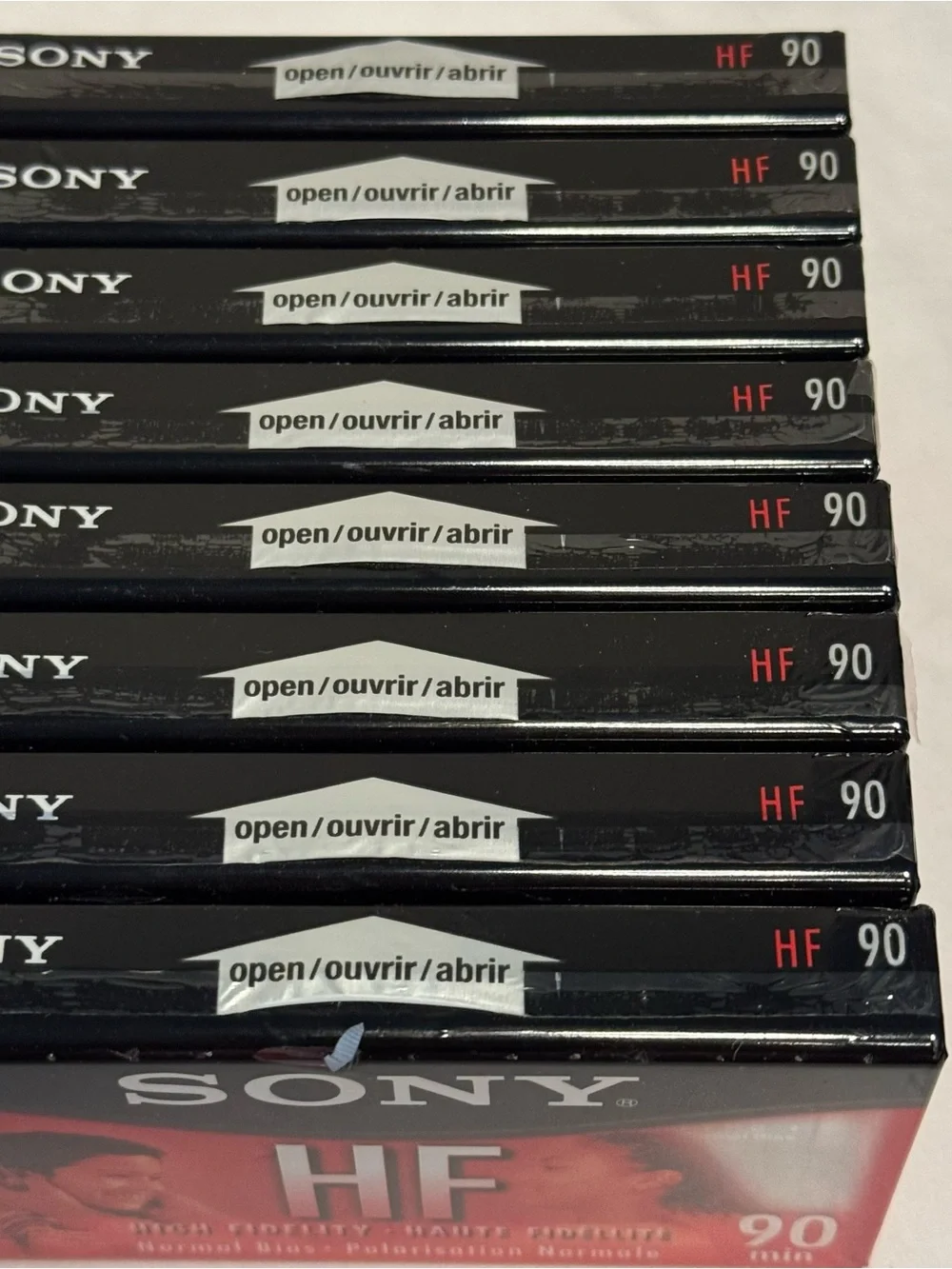 Sony HF 90 Minute Blank Audio Cassette Tapes Set Of 8 Sealed